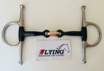 Full Cheek Sweet Iron Double Jointed Snaffle Bit with Copper Lozenge (UK SELLER)