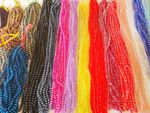 Joblot of 20 strings (1400 beads.70 /STRING) 10mm Mixed colour Crystal beads new