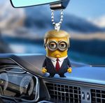 Trump Minion Car Keychain - Fun & Unique Design UK Seller