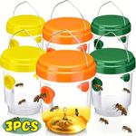 Reusable Hanging Fruit Fly Wasp Hornet Insect Trap Outdoor Garden Pest Catcher