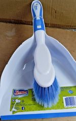 Dustpan and Brush Set White Hand Brush Soft Bristles Household Cleaning