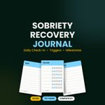 Sobriety Journal A5 Recovery Tracker Kit with Stickers Cards Bookmarks Undated