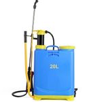 20L Knapsack Sprayer Backpack Pressure Manual Garden Weed Killer Sprayers UK