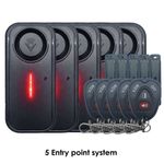 Van security alarm system - 5 Entry point - Wireless remote - 113db siren - Led