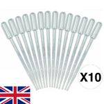 🔥 10 x 5ml Disposable Graduated Plastic Pipettes Dropper Transfer Oils Perfume