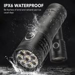300000LM LED Flashlight Outdoor Camping Torch Rechargeable High Power Lamp