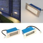 Mini Step Wall Light LED Outdoor White Recessed Garden Patio Path Brick Lights