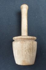 ANTIQUE / VINTAGE WOODEN BUTTER MARKING / BRANDING STAMP THISTLE