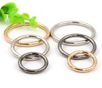 Round Metal Alloy O-Rings Welded ~ Silver Black Gold Bronze Leathercraft Buckle