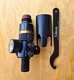 Ninja Flex Adjustable Paintball HPA Tank Regulator w/ Gauge, Shroud & Wrench