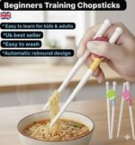 Pack of 2 Beginners Training Chopsticks Learning Support kids Children Adults
