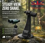 Binocular Tripod Adapter 1/4"-20 Metal Mount Bracket Bird Watching Hunting 