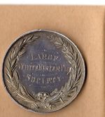 LARGE WHITE ULSTER PIG SOCIETY  SILVER MEDAL 44mm  WON by JOHN MADILLS in 1923