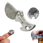 1PC Mini Compact Bottle Opener & EDC Cutter Coin-shaped Portable Key Chain Tool