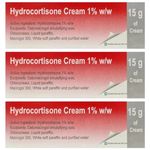 3x Hydrocortisone Cream 1%  Inflammation, Skin Bites, Irritated Itchy Skin -15g