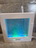 Playlearn Sensory Light 22cm Glitter Filled Square for Kids, Color Changing