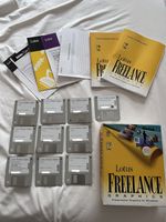 Lotus Freelance Graphics Soft v2.0 10 3.5" Discs 1993 books & original leaflets 