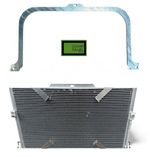 AIR CON CONDENSER RADIATOR & FRAME LAND ROVER DEFENDER PUMA TD5