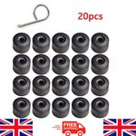 20X Wheel Bolt Nut Caps Covers For Volkswagen VW Golf Bora Passat Jetta 17mm