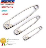 Safety Pin 27MM 10Gross(1440) box Laundry, Sewing Safety Pins