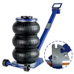 3 Ton 6600 lbs Pneumatic Car Lifting Jack Adjustable Handle Triple Bag Air Jack