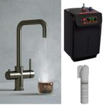 Gunmetal 3-in-1 Instant Boiling Hot Water Tap With Tank & Filter
