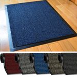 LARGE BARRIER DOOR MAT HEAVY DUTY NON SLIP RUBBER BACK KITCHEN HALLWAY FLOOR RUG