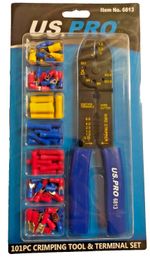 US PRO 101 Piece Crimping Tool Set  Hand Crimp Tool 6813 - NEW