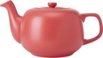 La Cafetière Ceramic Teapot, Red, 1.2 litres, Labelled