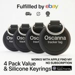 Airtag Alternative Bluetooth Tracker Tag for iPhone Find My App  4 Pack