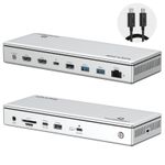 Triple 4K Monitor Thunderbolt 4 Docking Station 96W Charging 2.5G LAN 13-in-1