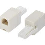 RJ11 to UK BT Plug CROSSOVER Adaptor Connect ADSL Cable to BT Phone Socket Plug