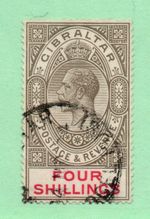 Gibraltar - SG# 100 Used / wmk Script CA         -            Lot 0625226