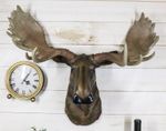 Grand Moose Elk Emperor Bust Wildlife Wall Plaque Statue Hunter Home Figurine