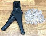 Crimping Tool for 4P4C RJ10 6P4C RJ11 6P6C RJ12 Crimp Plugs with 50x RJ12 Plugs