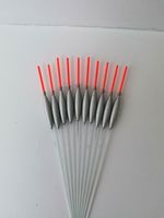 10 X slim Pole Floats. Glass stem 0.3g Silicon Included 1.5m tip strong handmade