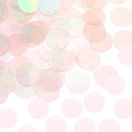 100 Pcs Flat Round Sequins, 30mm/1.2 Inch Loose Paillettes, AB Transparent
