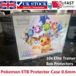 10 x Premium Pokémon Elite Trainer Box (ETB) Protector Cases 0.5mm - Perfect Fit