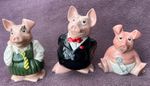Natwest piggy banks for sale - 3 of the original promotional Wade ceramics.