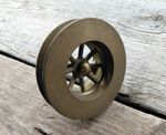 Vintage Solid Brass 2" Plug Hole Wheel for Belfast Butler Sink Old Shop Stock #A