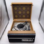 Dansette Capri Vintage Valve Record Player Turntable Brown Case 240V Untested