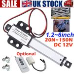 150N 30mm 50mm 100mm 150mm Micro Mini Linear Actuator Stroke Fast Speed DC 12V