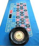 16 Inch / 40 cm Large Roulette Wheel and 180 Large Blue Layout
