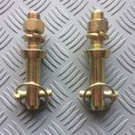 Tractor Lower Link Mounting Pins Cat 1, 19mm thread,  Bolt on + linch pins