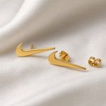 Nike Stud Swoosh Earrings For Men And Woman