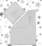 2 pc QUILT & PILLOW SET cotton baby filling for PRAM CRIB COT BED duvet quilted