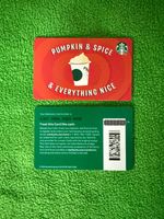 Starbucks CANADA Exclusive PUMPKIN Spice & Everything Nice RELOADABLE GIFT CARD