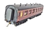 O Gauge Stanier Period III Passenger Corridor Coach LMS Maroon 5678 Model Unbox