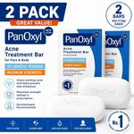 2x  Panoxyl Bar Acne Soap Wash 10% Active ingredient UK Moisture Face Body 113g