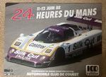 Original 1988 24 Hours of Le Mans Official Event Poster Jaguar win